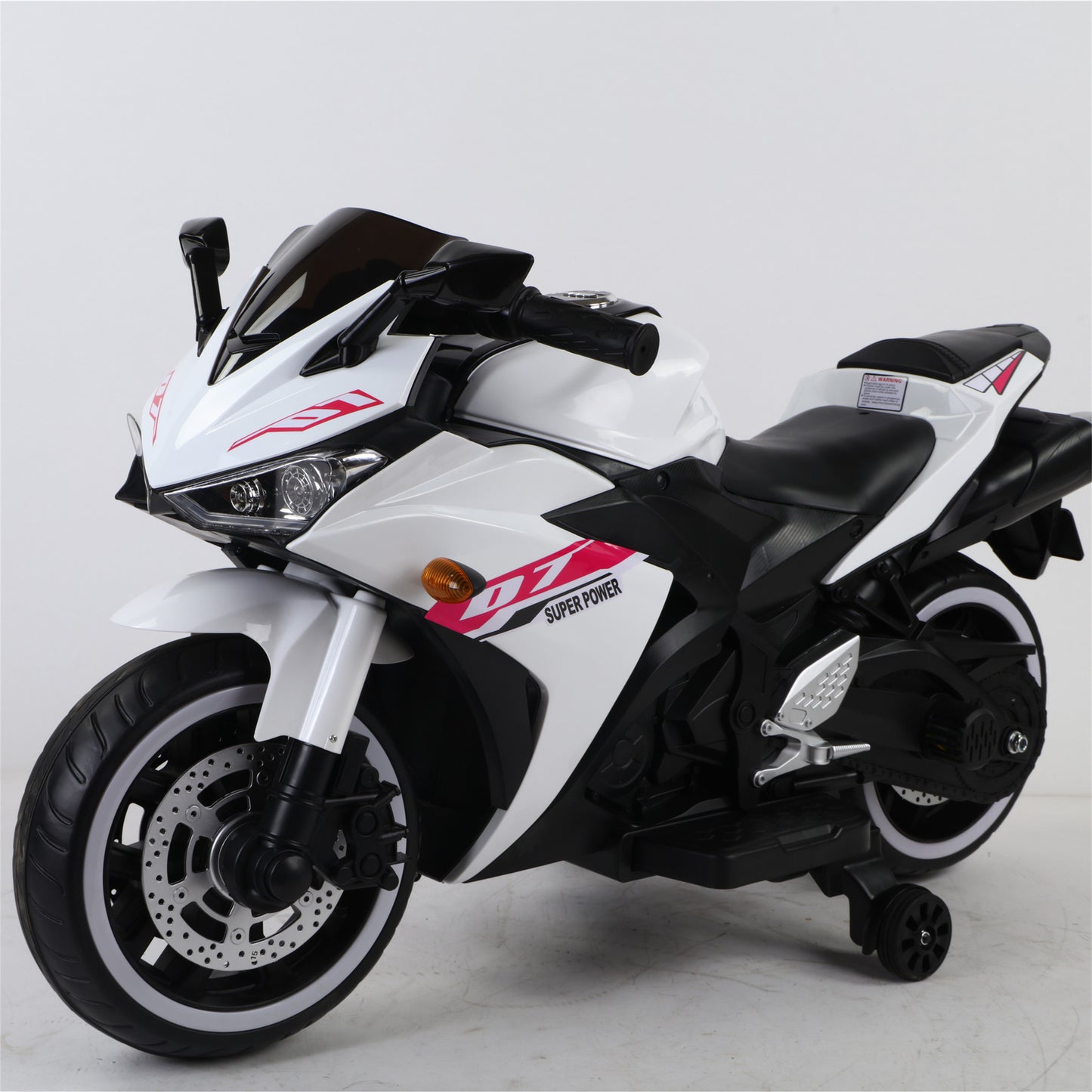 TAMCO-T3 pink kids 12V Children ride on motorcycle 3-6 years Kids ride on motorcycle with lightting wheels ,hand drive , PU seat