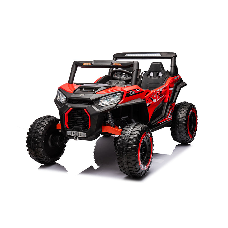 TAMCO Electric Big Kids Ride on Cars, Orange Kids Toys Car with 2 Leather Seat, NEL-913, free shopping