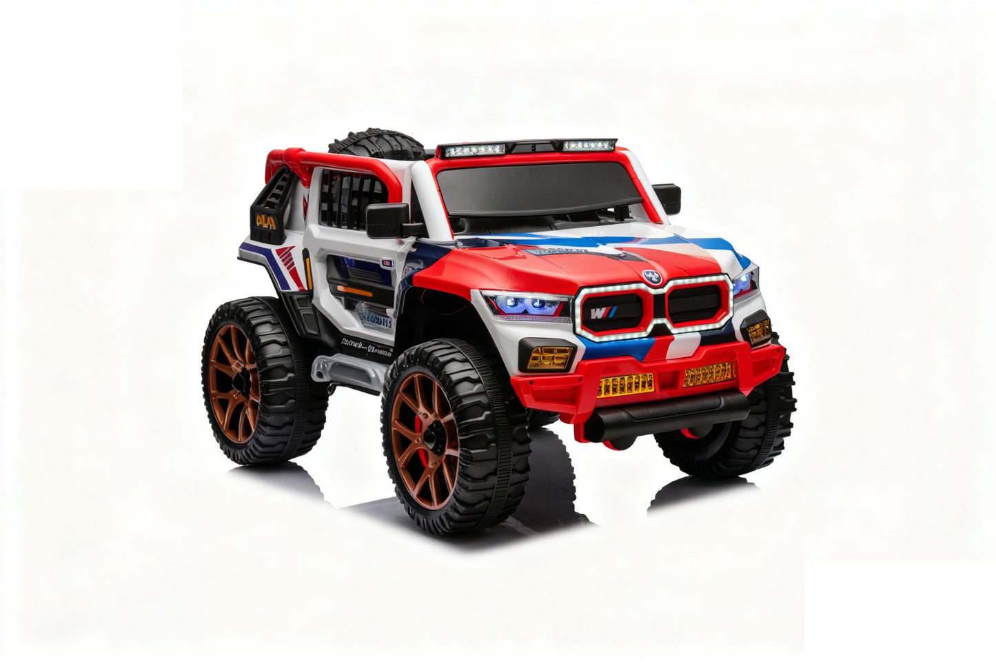 TAMCO M5RR white+red/yellow+red , big kids electric ride on UTV,kids toys car,EVA wheel with light,leather seat,free shipping