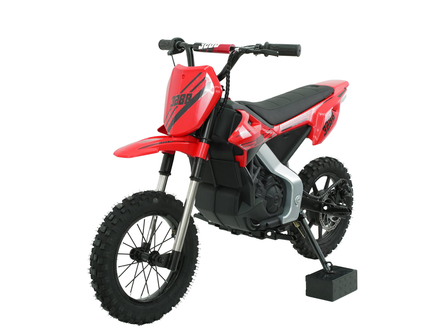 TAMCO HM3288 RED kids electric motorcycle 36V children ride on motorcycle with 300W brushless motor/PU seat/inflatable wheel/Front car upside down shock absorption,disc brake, Aluminium alloy front wheel