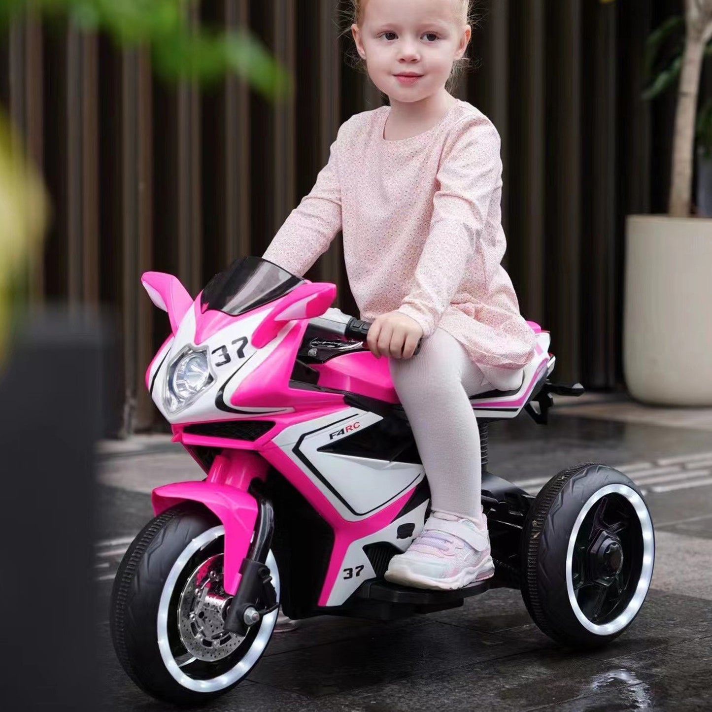 TAMCO pink kids motorcycle ,12V wheels with light, hand drive, electric motorcycle Children ride on motorcycle, NEL-1888, free shipping