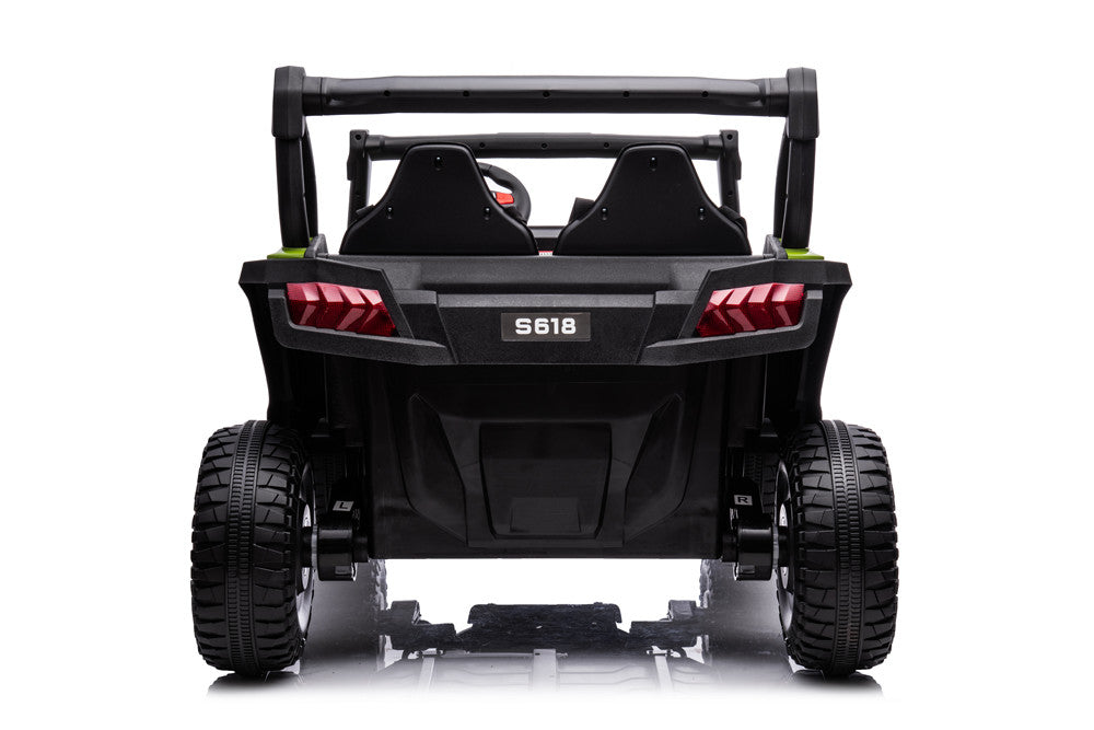 TAMCO S618 Green kids electric ride on car 24V two seat big UTV car, kids toys car with EVA wheel/PU seat / 2.4G R/C , free shipping