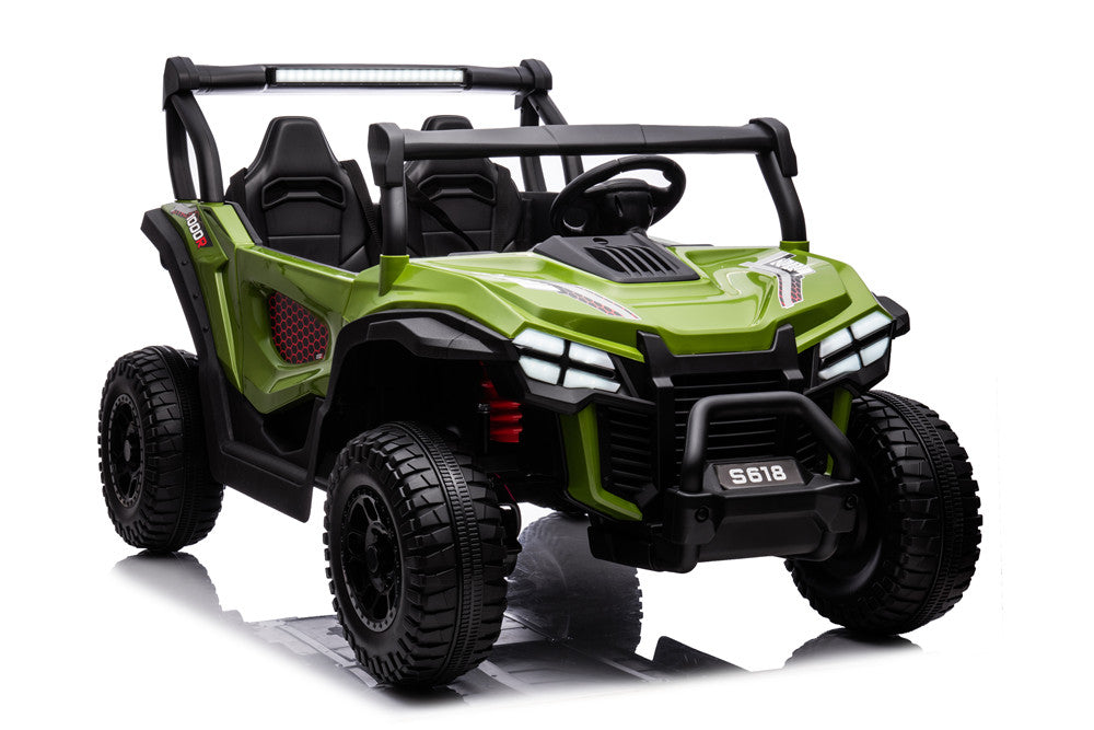 TAMCO S618 Green kids electric ride on car 24V two seat big UTV car, kids toys car with EVA wheel/PU seat / 2.4G R/C , free shipping