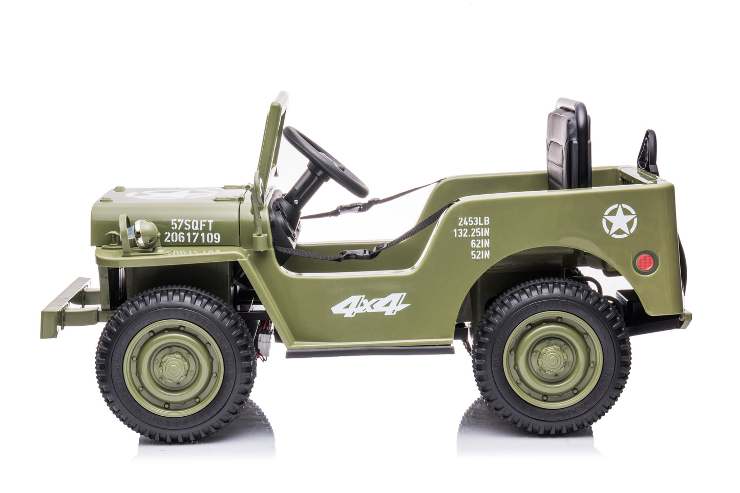 TAMCO JH-103 olive green kids electric ride on car ,kids toys car with 2.4G R/C, free shipping