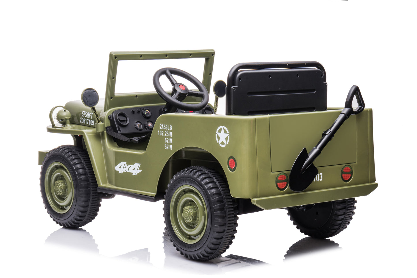 TAMCO JH-103 olive green kids electric ride on car ,kids toys car with 2.4G R/C, free shipping
