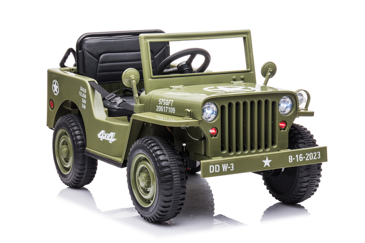 TAMCO JH-103 olive green kids electric ride on car ,kids toys car with 2.4G R/C, free shipping