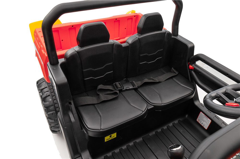 TAMCO Electric Big Kids Ride on Cars, Red Kids Toys Car with 2 Leather Seat, XMX623, free shopping