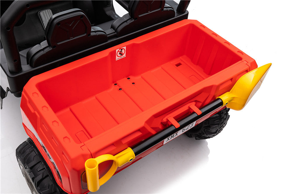 TAMCO Electric Big Kids Ride on Cars, Red Kids Toys Car with 2 Leather Seat, XMX623, free shopping