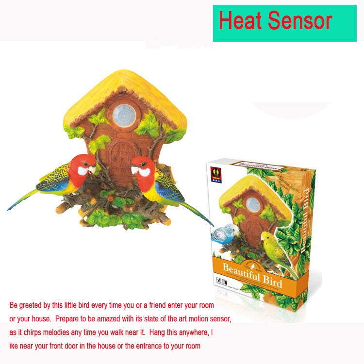 Tamco HL515A Heat Sensor Chirping toy Bird with Sweet Sound and Body Move As It Chirps Adorable Chirping & Dancing Bird with Motion Sensor /Wall Decoration / Pet Bird / Novelty Gift for kids