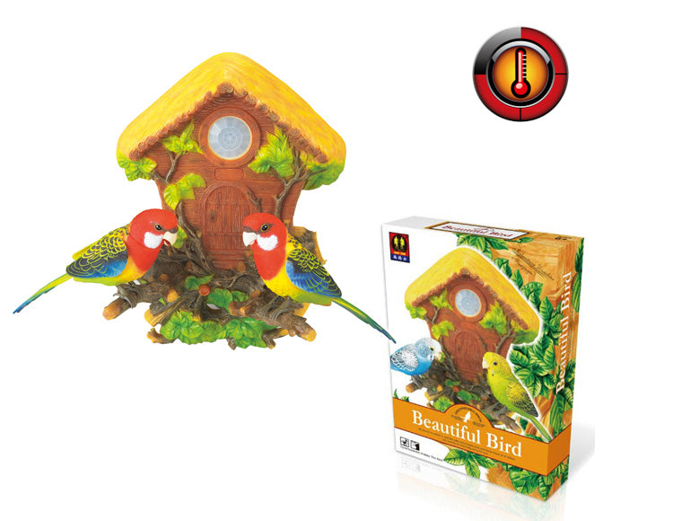 Tamco HL515A Heat Sensor Chirping toy Bird with Sweet Sound and Body Move As It Chirps Adorable Chirping & Dancing Bird with Motion Sensor /Wall Decoration / Pet Bird / Novelty Gift for kids