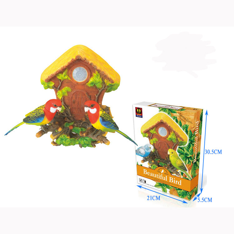Tamco HL515A Heat Sensor Chirping toy Bird with Sweet Sound and Body Move As It Chirps Adorable Chirping & Dancing Bird with Motion Sensor /Wall Decoration / Pet Bird / Novelty Gift for kids