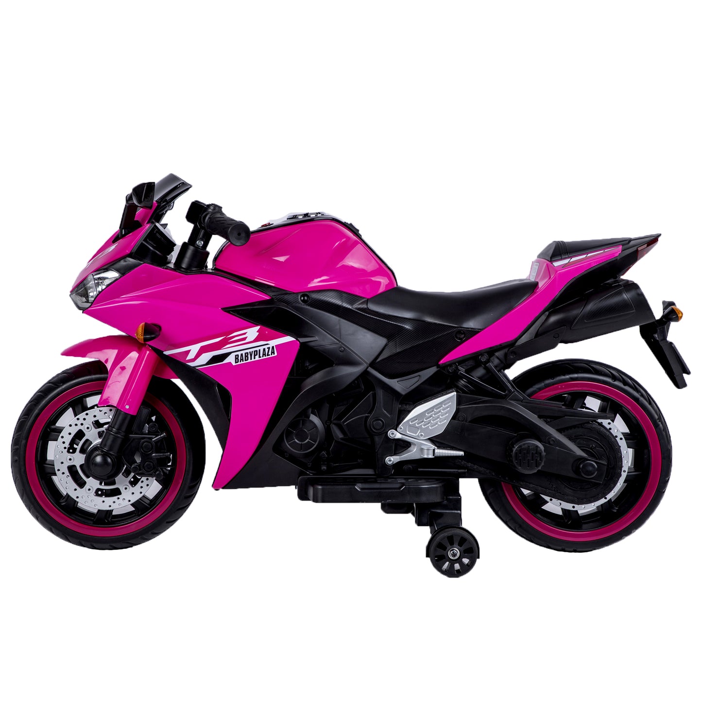 TAMCO-T3 pink kids 12V Children ride on motorcycle 3-6 years Kids ride on motorcycle with lightting wheels ,hand drive , PU seat