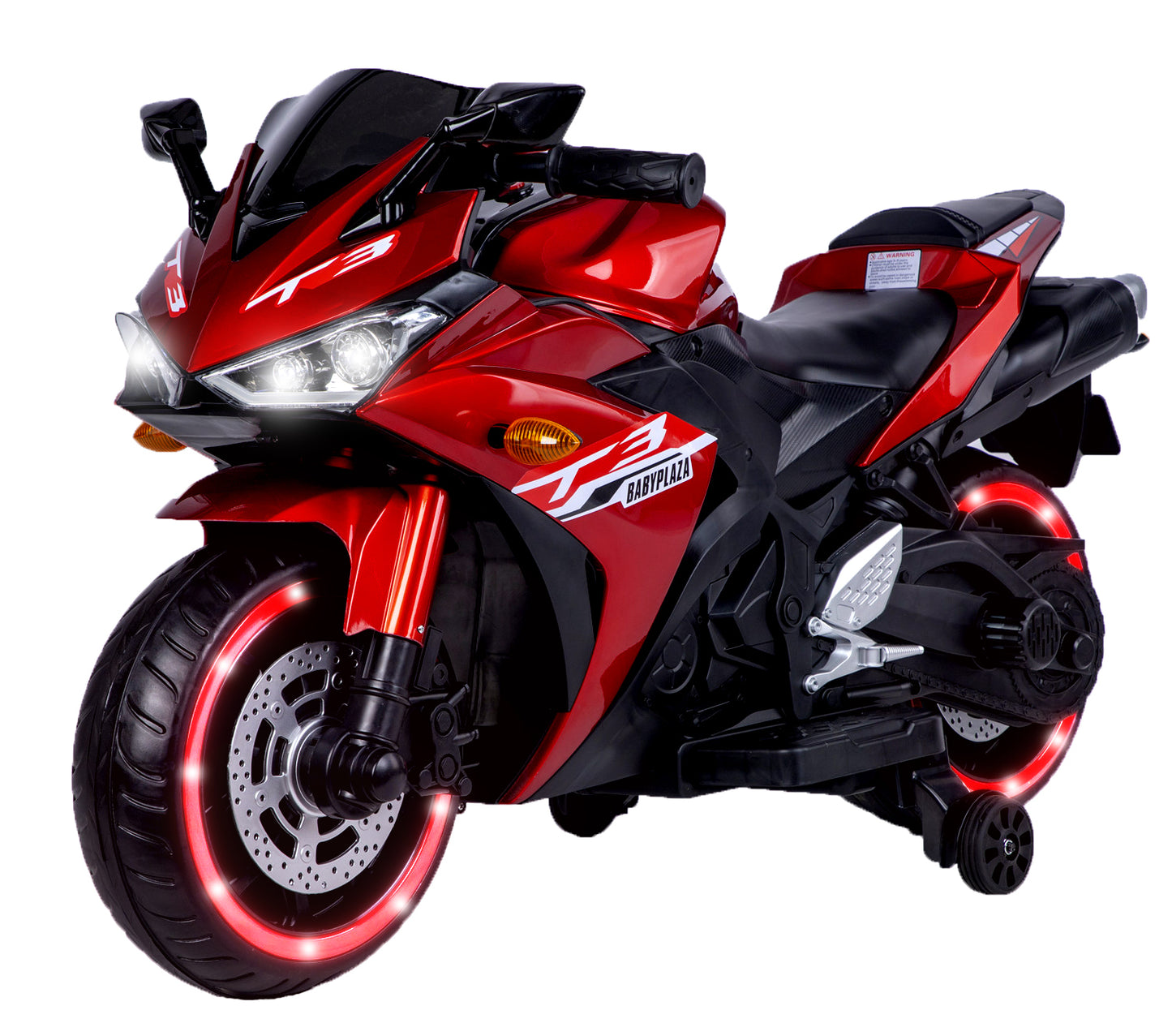 TAMCO-T3 pink kids 12V Children ride on motorcycle 3-6 years Kids ride on motorcycle with lightting wheels ,hand drive , PU seat