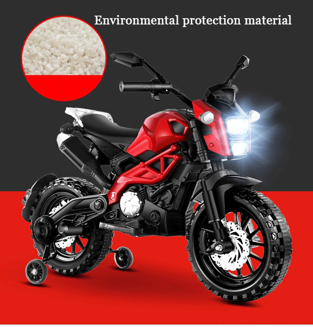TAMCO-T2 painted RED kids 12V motorcycle ,hand drive, electric motorcycle Children ride on motorcycle ,free shipping