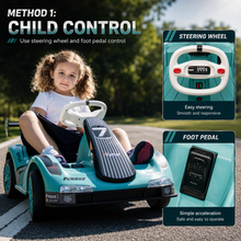 TAMCO Green/pink/grey Kids Ride on Cars, Kids Electric Car, Toy Cars for Kids with Remote Control Amazing gift for 3~6years boys/grils NEL-1001
