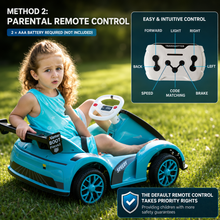 TAMCO Green/pink/grey Kids Ride on Cars, Kids Electric Car, Toy Cars for Kids with Remote Control Amazing gift for 3~6years boys/grils NEL-1001