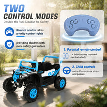 WMT-1988 12V Kids Ride On Car with Remote Control, Swing & Music Player