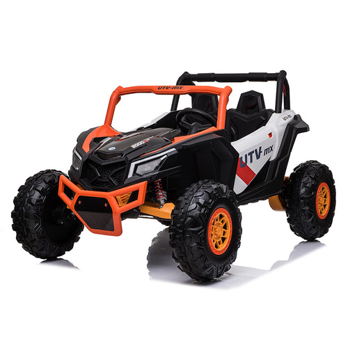TAMCO Electric Big Kids Ride on Cars, Orange Kids Toys Car with 2 Leather Seat, XMX613 , free shopping