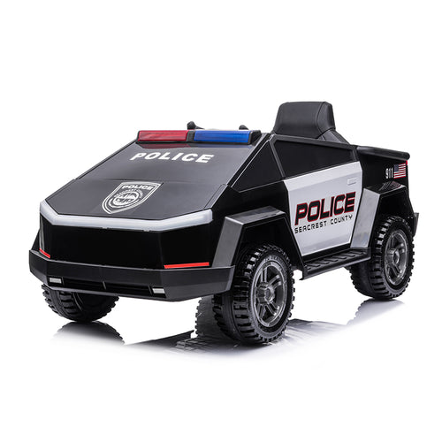 TAMCO Black Tesla Police Car Kids Ride on Car, kids electric car, riding toy cars for kids Amazing gift for 3~6 years boys/grils  BRD-2102