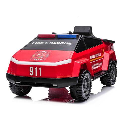 TAMCO Red Tesla Police Car Kids Ride on Car, kids electric car, riding toy cars for kids Amazing gift for 3~6 years boys/grils  BRD-2102