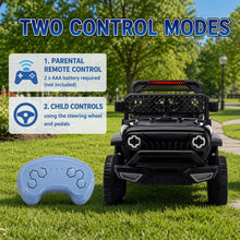 WMT-206 12V Kids Ride On Car with Remote Control, Double Doors & Lights