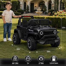 WMT-206 12V Kids Ride On Car with Remote Control, Double Doors & Lights