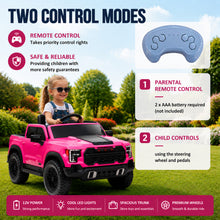 P1 12V Kids Ride On Car with Remote Control, Double Doors & Trunk Storage