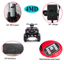 TAMCO S615 Carbon fiber 24V  kids electric ride on  ATV car 4MD ,kids toys car with  2.4G R/C,EVA wheel , free shipping