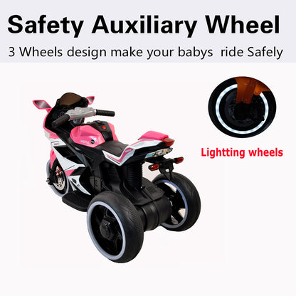 TAMCO pink kids motorcycle ,12V wheels with light, hand  drive, electric motorcycle Children ride on motorcycle, NEL-1888, free shipping