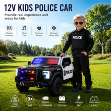 P5 12V Kids Ride On Car with Remote Control, Double Doors & Music Player