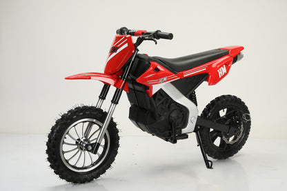 TAMCO HM3288 RED kids electric motorcycle 36V children ride on motorcycle with 300W brushless motor/PU seat/inflatable wheel/Front car upside down shock absorption,disc brake, Aluminium alloy front wheel