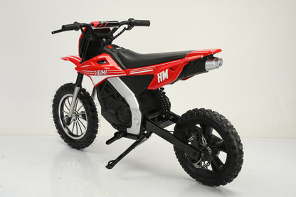 TAMCO HM3288 RED kids electric motorcycle 36V children ride on motorcycle with 300W brushless motor/PU seat/inflatable wheel/Front car upside down shock absorption,disc brake, Aluminium alloy front wheel