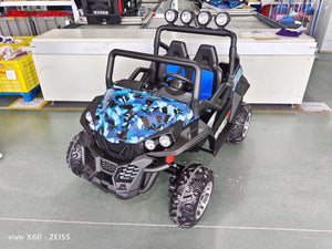 TAMCO-S2588-1 Camoflage BLUE  24 V big bettery, 4MD,  two seats  big  kids electric ride on UTV, 2.4G R/C , free shipping