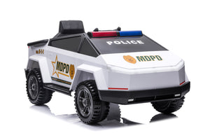 TAMCO White Tesla Police Car Kids Ride on Car, kids electric car, riding toy cars for kids Amazing gift for 3~6 years boys/grils  BRD-2102