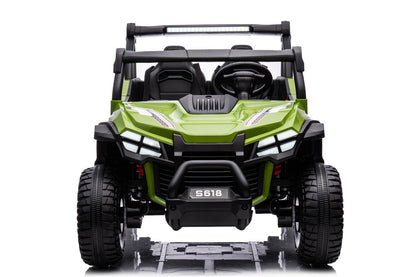 TAMCO S618 Green  kids electric ride on car 24V two seat big UTV car, kids toys car with EVA wheel/PU seat / 2.4G R/C , free shipping