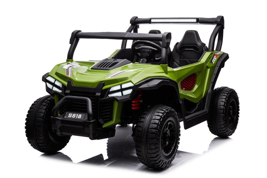 TAMCO S618 Green  kids electric ride on car 24V two seat big UTV car, kids toys car with EVA wheel/PU seat / 2.4G R/C , free shipping