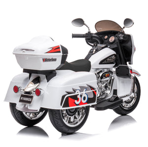 TAMCO T1800 white/red/black big kids electric motorbike,kids toys car,large capacity trunk,free shipping