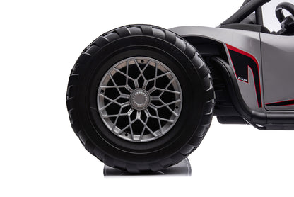 TAMCO Grey kids electric ride on cars two leather seat EVA wheel, kids toys car with 2.4G R/C, JS3168, free shipping