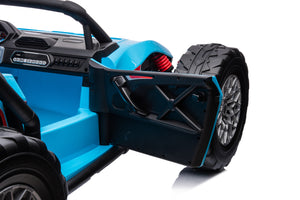 TAMCO Blue kids electric ride on cars two leather seat EVA wheel, kids toys car with 2.4G R/C, JS3168, free shipping