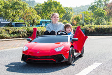 TAMCO- A8803 Red Licensed Lamborghini 24V electric ride on car  two seat  big  toy car  for  Teenagers  with PU seat/24V200W Brushless motor/24V14AH battery ,free shipping