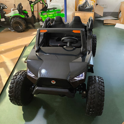 SX1928  white  kids electric ride on two seat  UTV, EVA wheel ,kids toys car with  2.4G R/C , free shipping