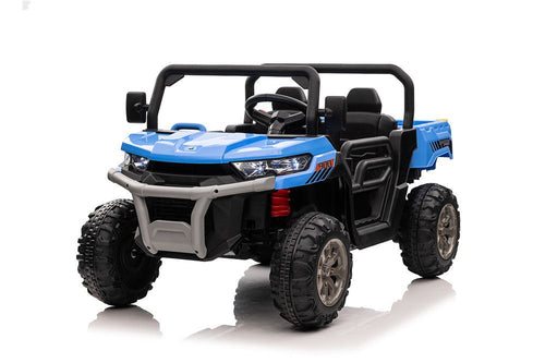 TAMCO Electric Big Kids Ride on Cars, Blue Kids Toys Car with 2 Leather Seat, XMX623, free shopping