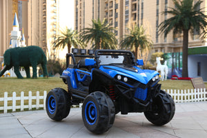 TAMCOXJL-588 BLUE  kids electric ride on big  UTV  with/ 4MD/ two seat/fan  2.4G R/C , free shipping