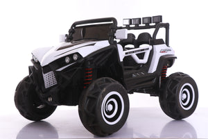 TAMCOXJL-588 white  kids electric ride on big  UTV  with/ 4MD/ two seat/fan  2.4G R/C , free shipping