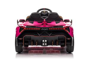 TAMCO Pink Lamborghini 12V electric kids ride on cars two seat  big toy cars for kids with leather seat, XMX615B, free shipping