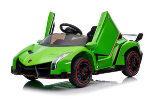 TAMCO Green Lamborghini 12V electric kids ride on cars two seat  big toy cars for kids with leather seat, XMX615B, free shipping