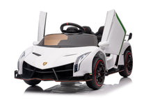 TAMCO White Lamborghini 12V electric kids ride on cars two seat  big toy cars for kids with leather seat, XMX615B, free shipping
