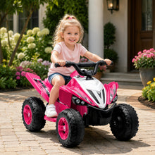 TAMCO NEL-001 BLUE/PINK Kids Electric Car for 3-6 Years, Dual Motor 12V4.5AH Battery Powered Ride On Toy with Bluetooth Music, LED Lights, 2 Speed Modes, Forward/Backward - Blue/Pink, Toddler First Car Gift