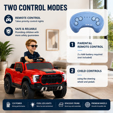 P1 12V Kids Ride On Car with Remote Control, Double Doors & Trunk Storage