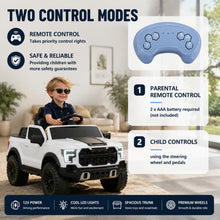 P1 12V Kids Ride On Car with Remote Control, Double Doors & Trunk Storage